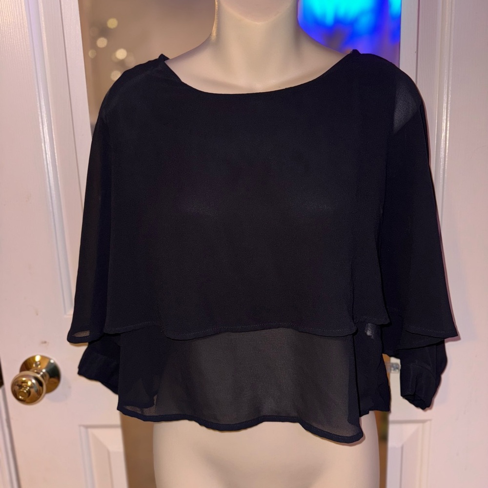 Elegant Black Women's Top